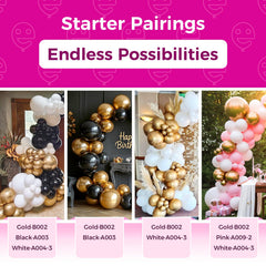 Bezente bridal shower gold balloons bring festive sophistication for celebrations.