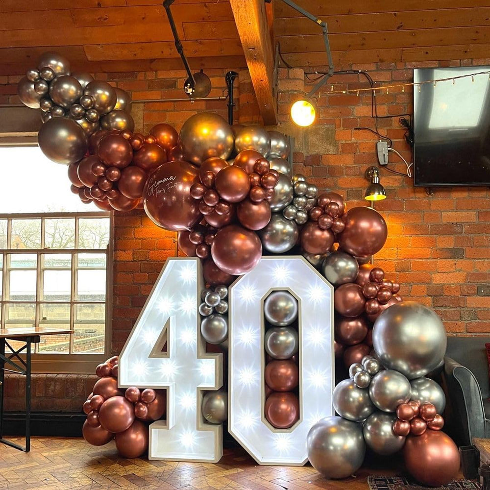 Bezente bulk 30-pack silver balloons ideal for large celebrations.