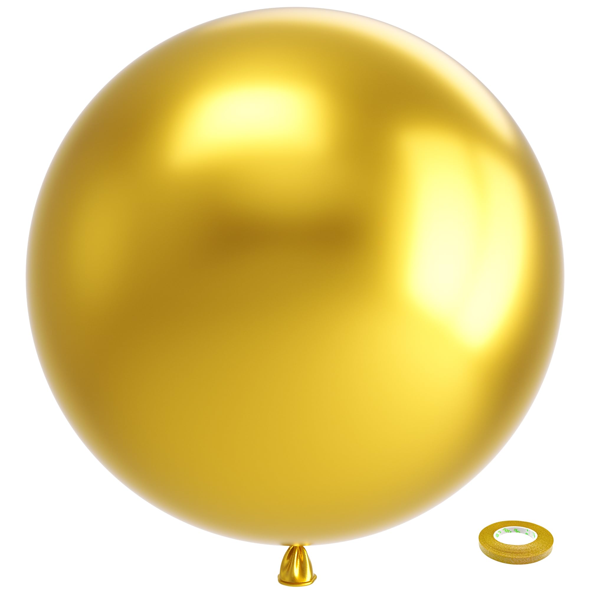 Bezente 36-inch metallic gold balloon ready for wedding backdrop