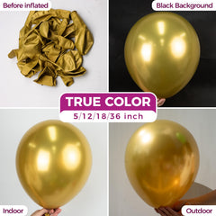 Bezente 36-inch metallic gold balloon adds dramatic height to photo shoots