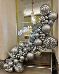 Bezente premium latex silver balloons designed for long-lasting party décor.