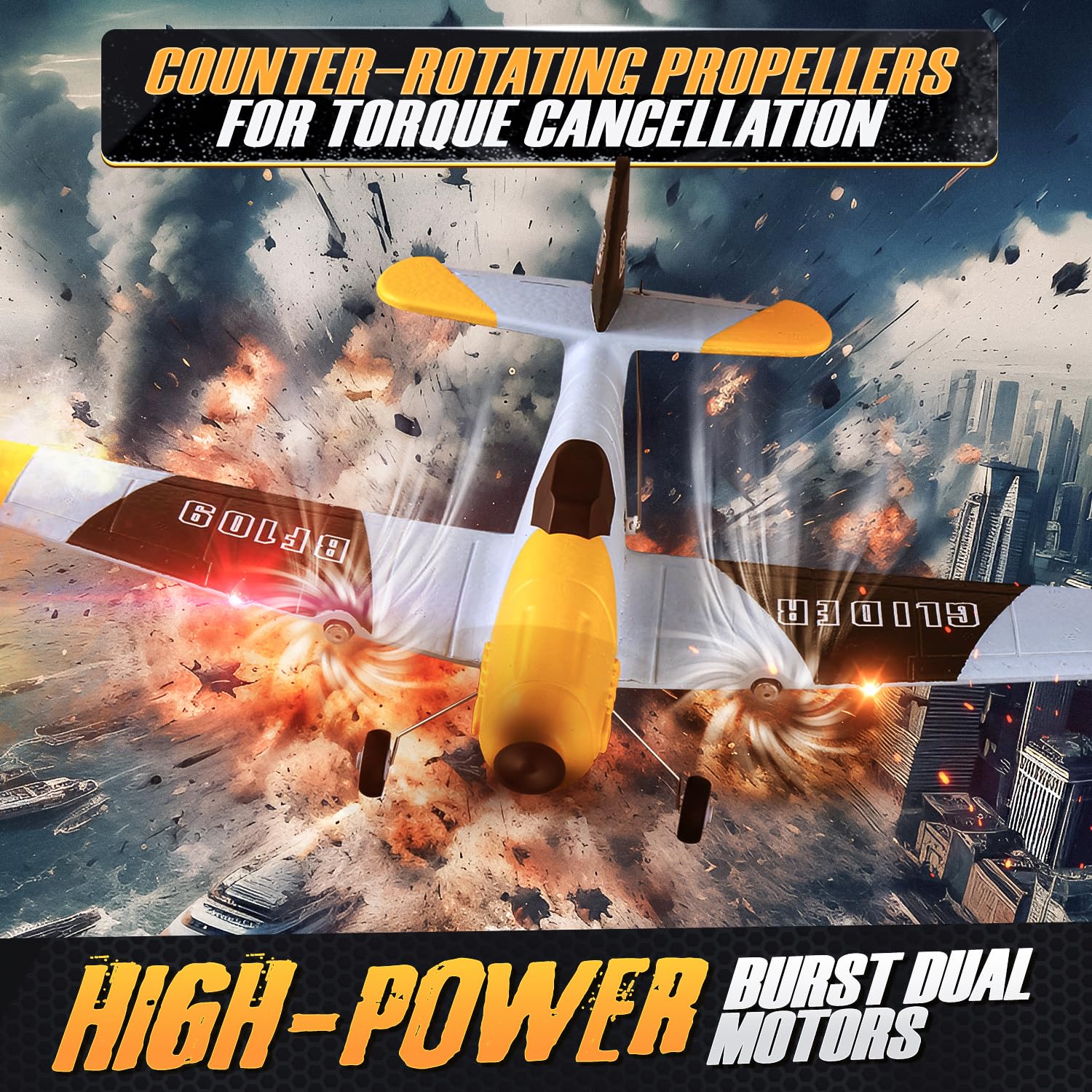 BEZGAR dual-battery system extends flight time for longer sessions.