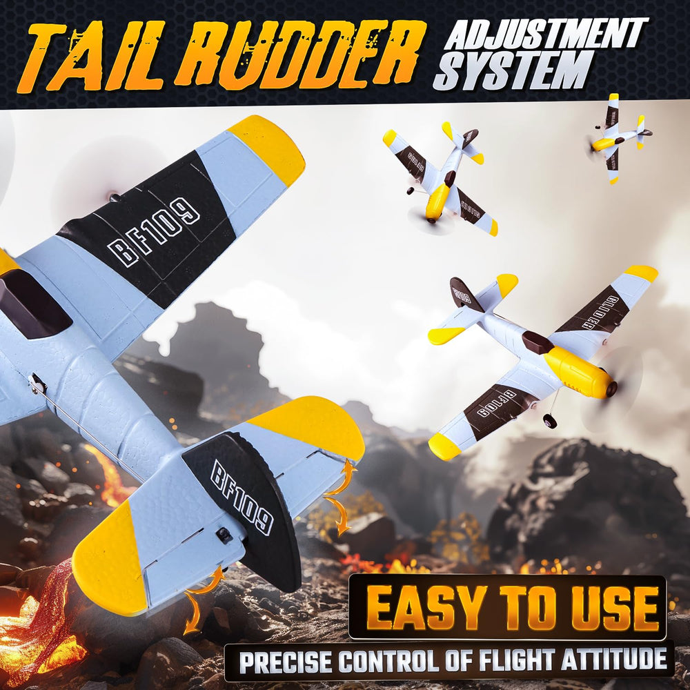 BEZGAR 3-Channel RC Plane 6-axis gyro ensures smooth, stable flights.