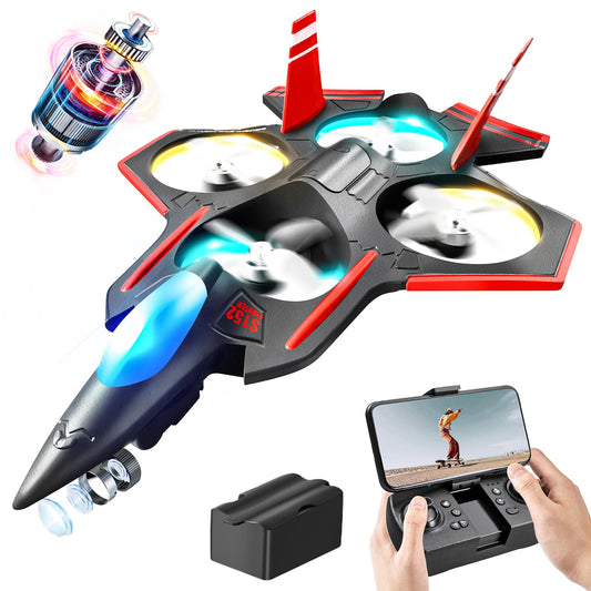 BEZGAR Brushless RC Plane front view shows agile design for easy beginner flights.