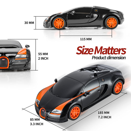 BEZGAR Bugatti Grand Sport Vitesse RC car side profile highlighting sleek lines