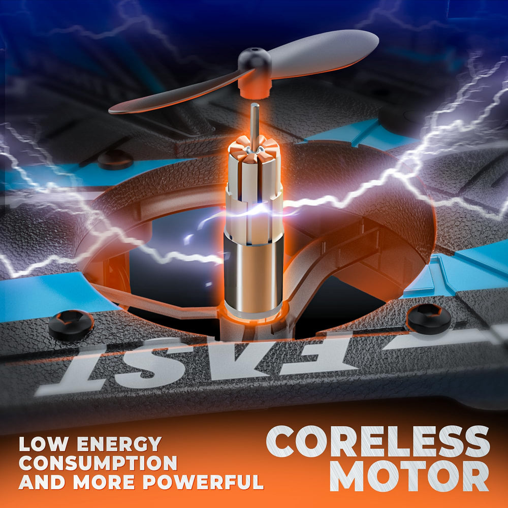 Bezgar Drones for Kids blue hollow cup motor delivering smooth, efficient performance