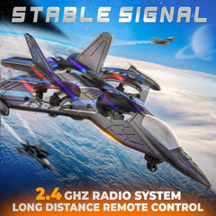 Bezgar Drones for Kids blue side view in flight showing stable handling midair