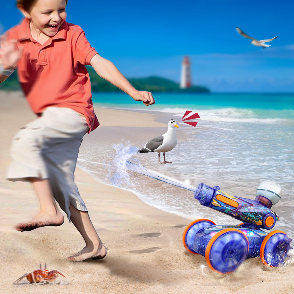 BEZGAR easy-control blue remote for kids learning RC basics.