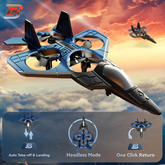 Bezgar F-22 Raptor top view, compact design for easy storage.