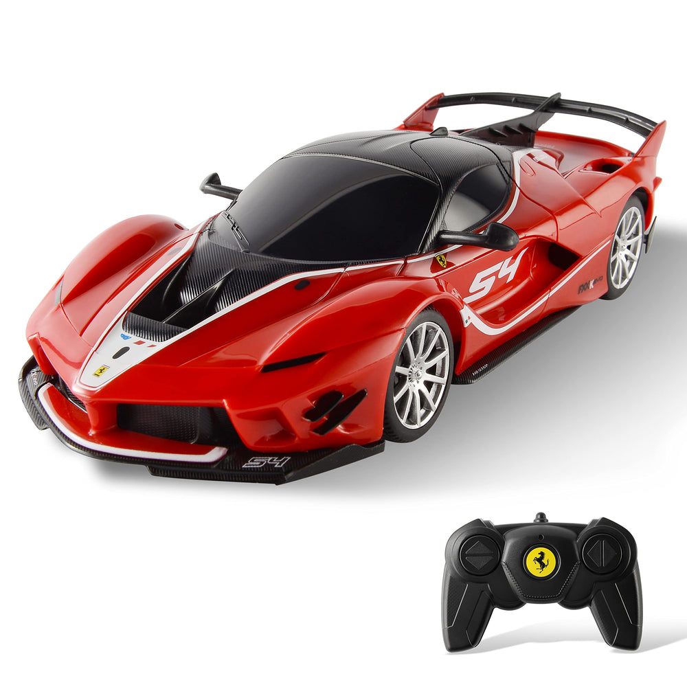 BEZGAR Ferrari RC Car 1:24 size, compact for indoor play.