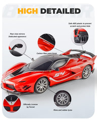 BEZGAR Ferrari RC Car durable ABS plastic resists everyday bumps.