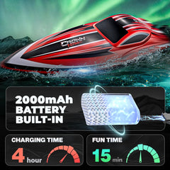 BEZGAR HJ818PRO red LED lights improve night visibility on water