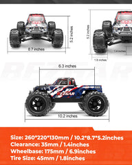 BEZGAR HM161 off-road action shows high-clearance chassis overcoming obstacles.