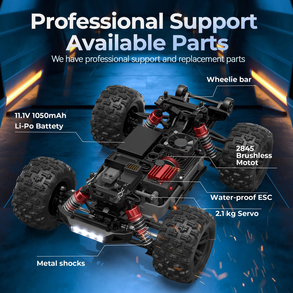BEZGAR HP161S reinforced chassis improves durability in tough stunts