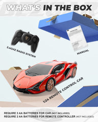 BEZGAR Lambo Sián FKP 37 RC car in action, smooth control on smooth surfaces