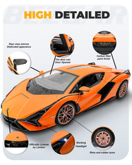 BEZGAR Lambo Sián FKP37 rear-view shows compact size ideal for table-top play.