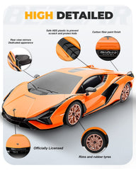 BEZGAR Lambo Sián FKP37 side profile captures sleek lines for photography or shelf styling