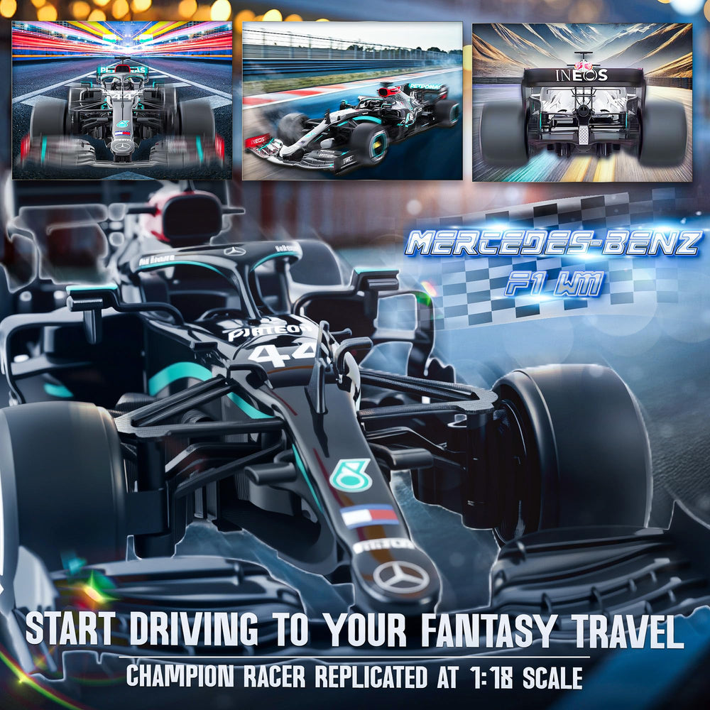 BEZGAR Mercedes-Benz F1 1:18 RC car tires for durable grip on floors