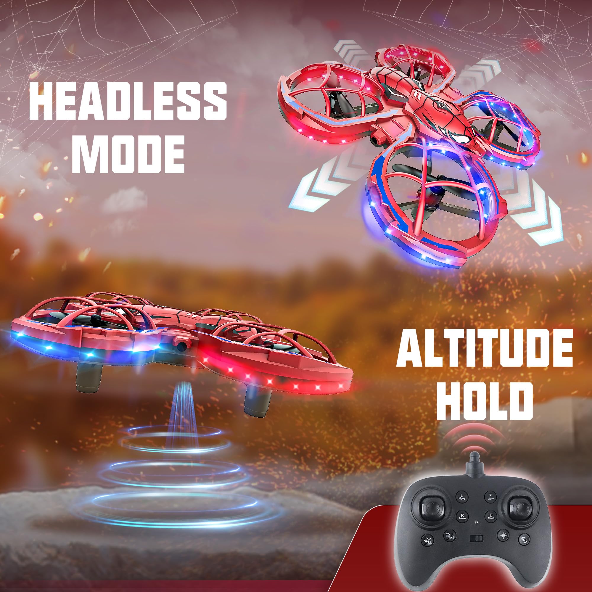 BEZGAR Mini Drone - altitude hold keeping stable hover during flight.
