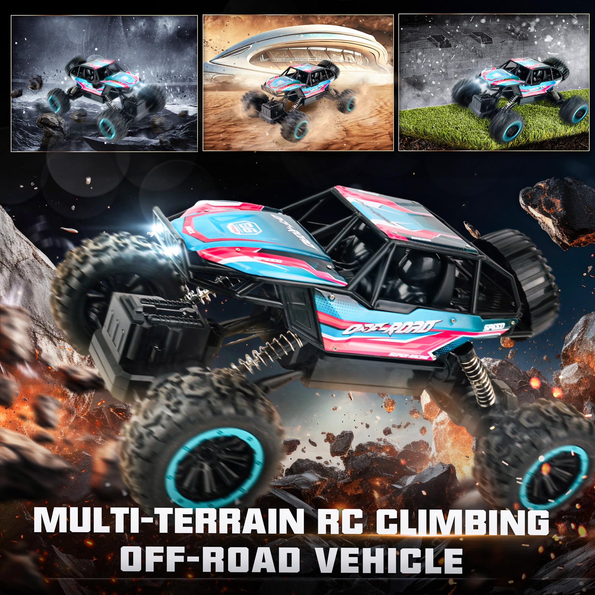 BEZGAR 112-scale RC truck demonstrating 45-degree climbing and bold maneuvers