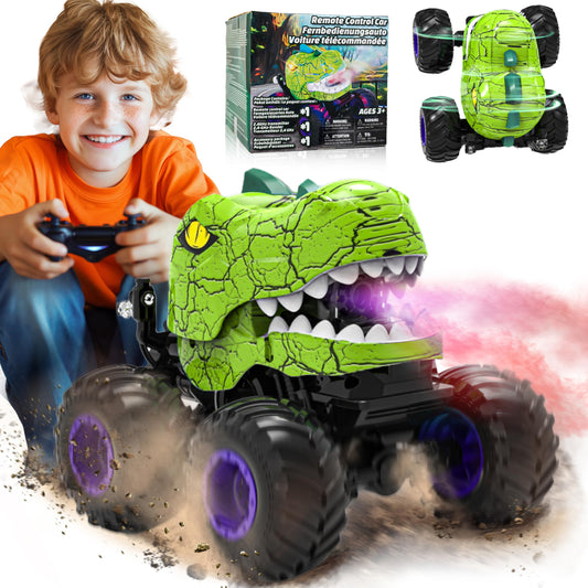 BEZGAR Monster Truck green front view with high-visibility styling for outdoor play