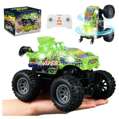 BEZGAR Monster Truck Green metal shell for rugged outdoor play
