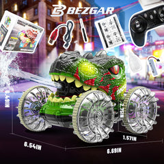 BEZGAR Monster Truck with seven-color LED lights performing 360° spins