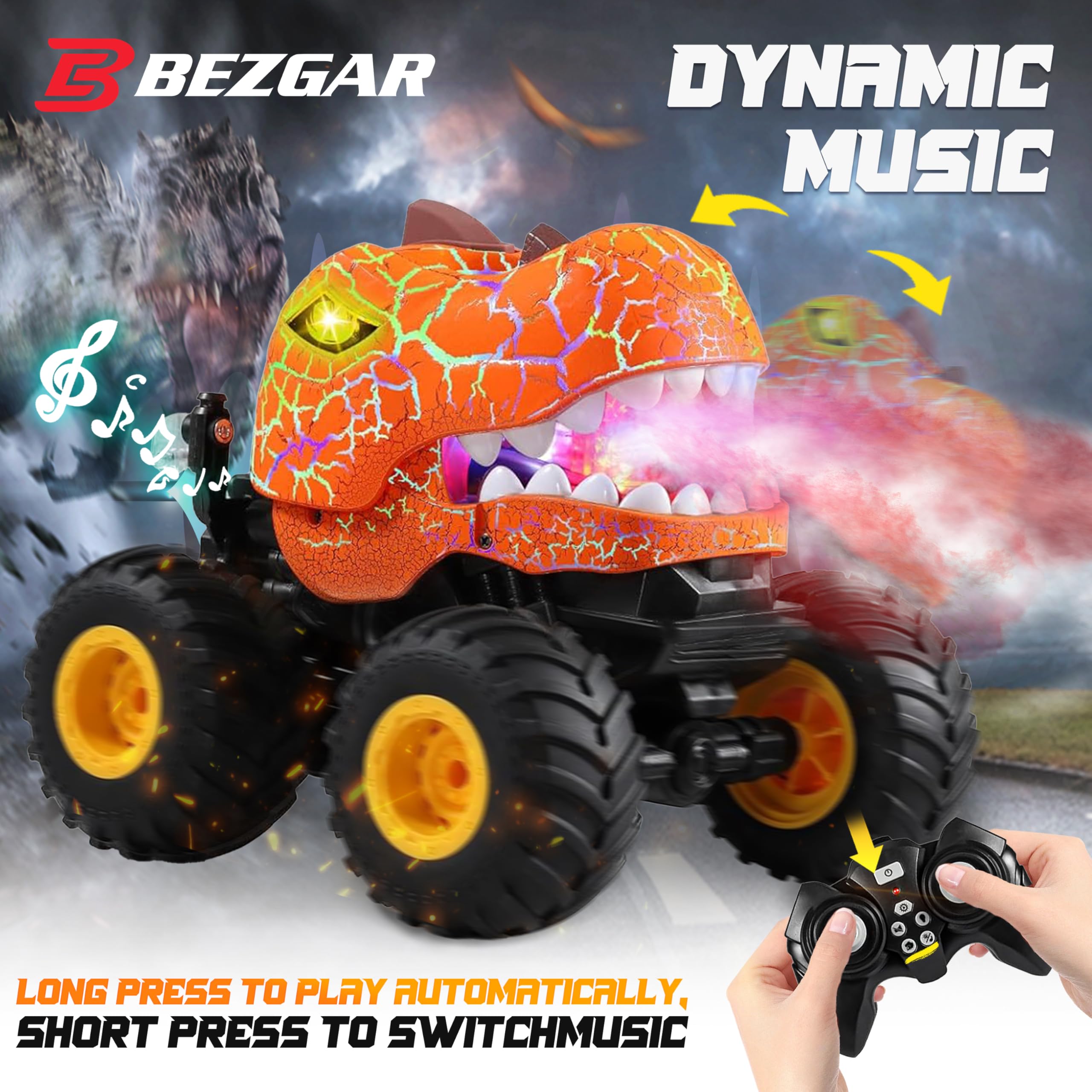 BEZGAR Monster Truck music and sound enhance racing play