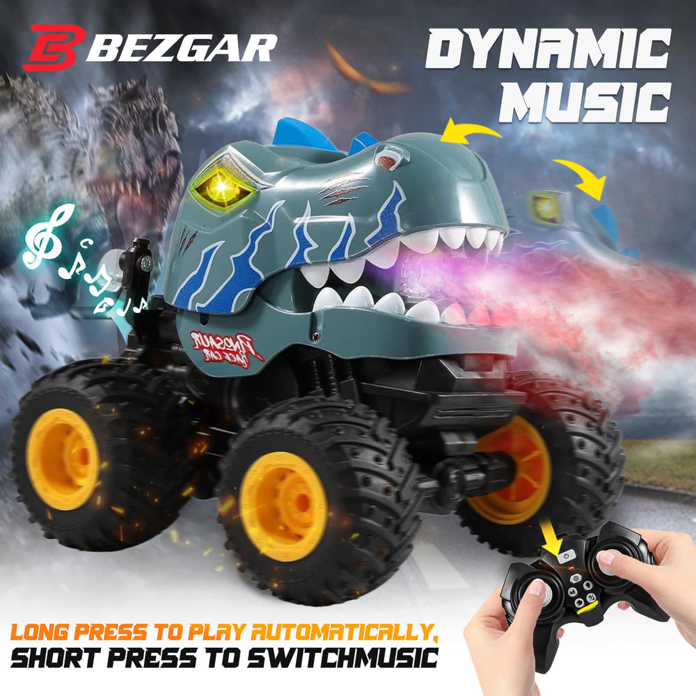 BEZGAR Monster Truck built-in music enhances racing fun