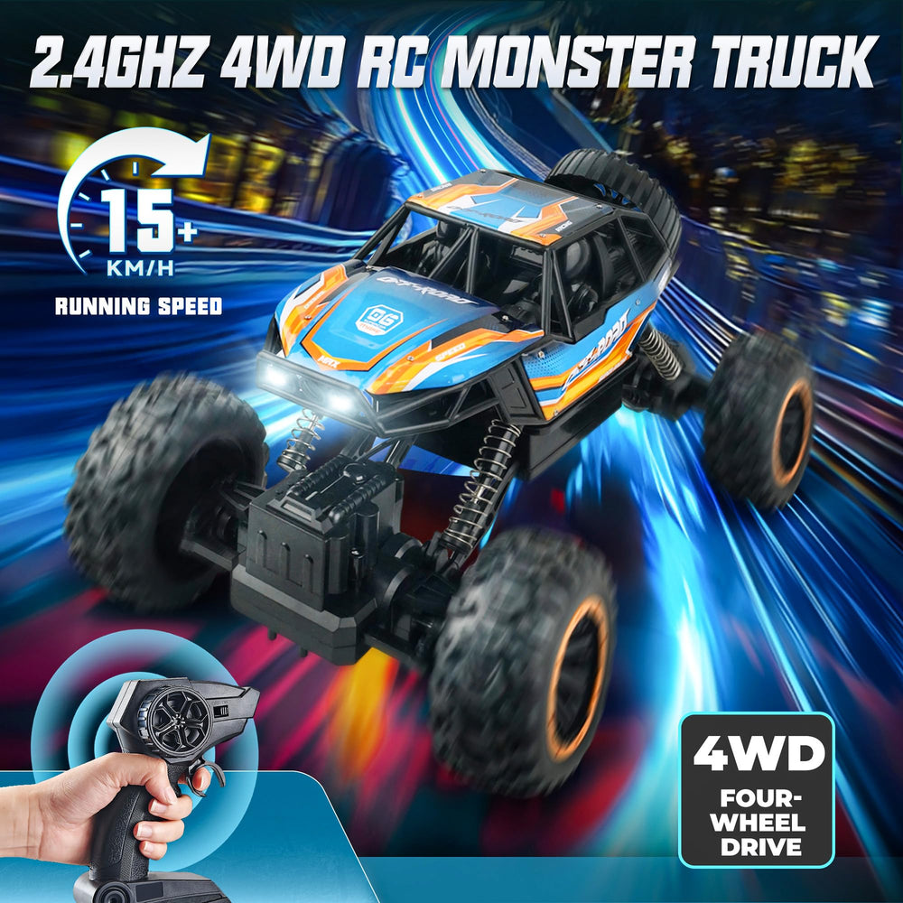 BEZGAR Monster Truck offers up to 35 minutes of playtime per charge.