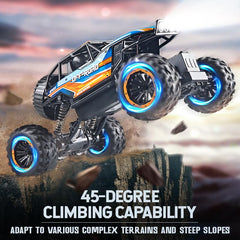 BEZGAR Monster Truck powerful motor ensures smooth acceleration and handling.