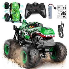 BEZGAR Monster Truck RC with light modes for vivid racing.