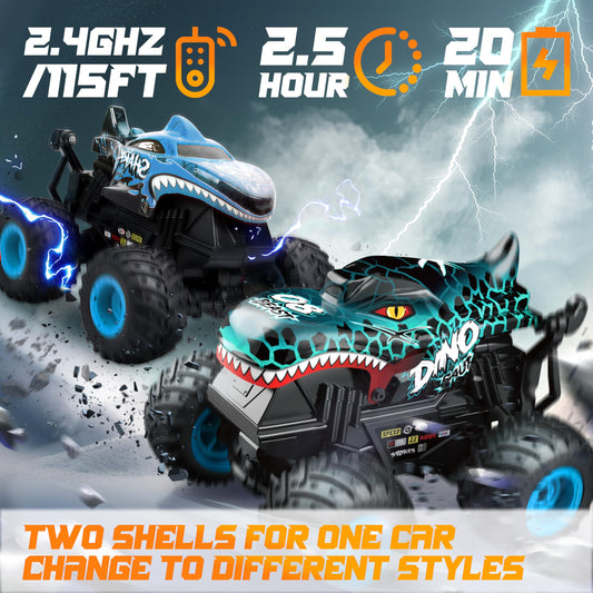 BEZGAR Monster Truck shark shell image: replaceable shell for dynamic battles