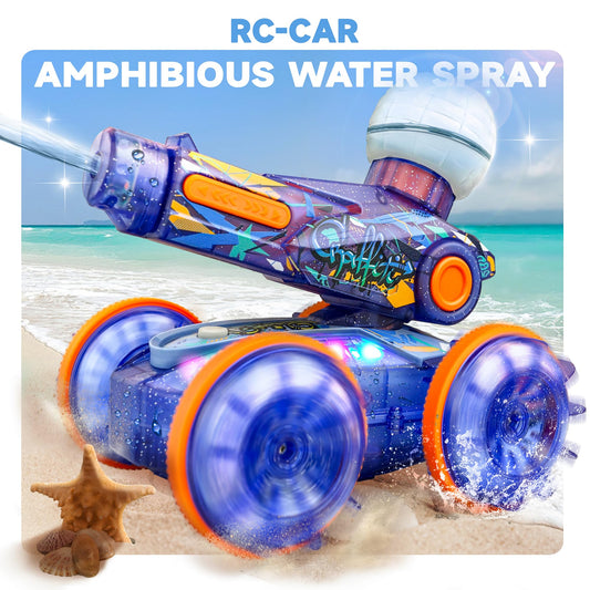 BEZGAR pool-ready RC boat in blue for splashy adventures.