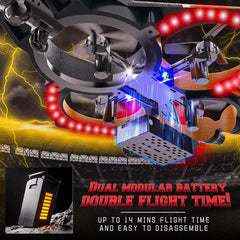 BEZGAR RC Airplane dual-battery setup extends flight time