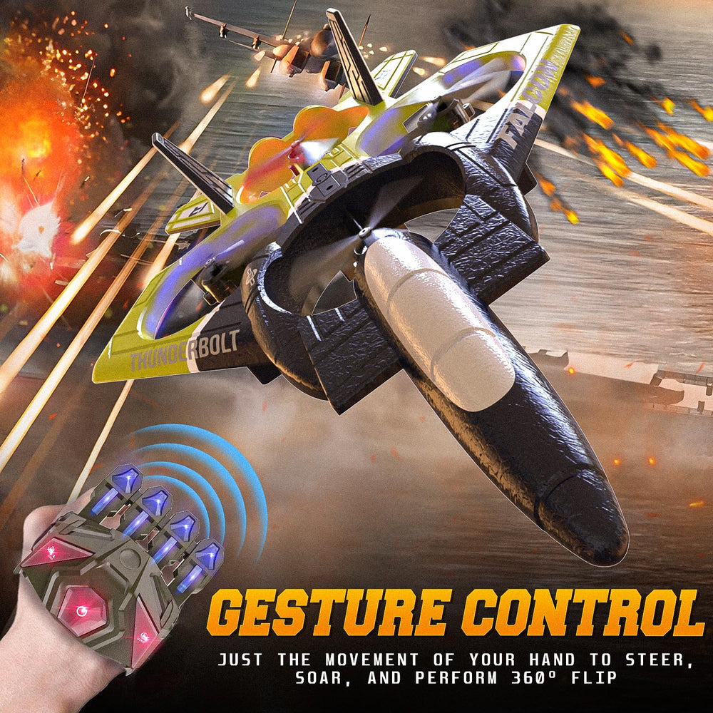 BEZGAR RC Airplane low battery alert protects safe landings.