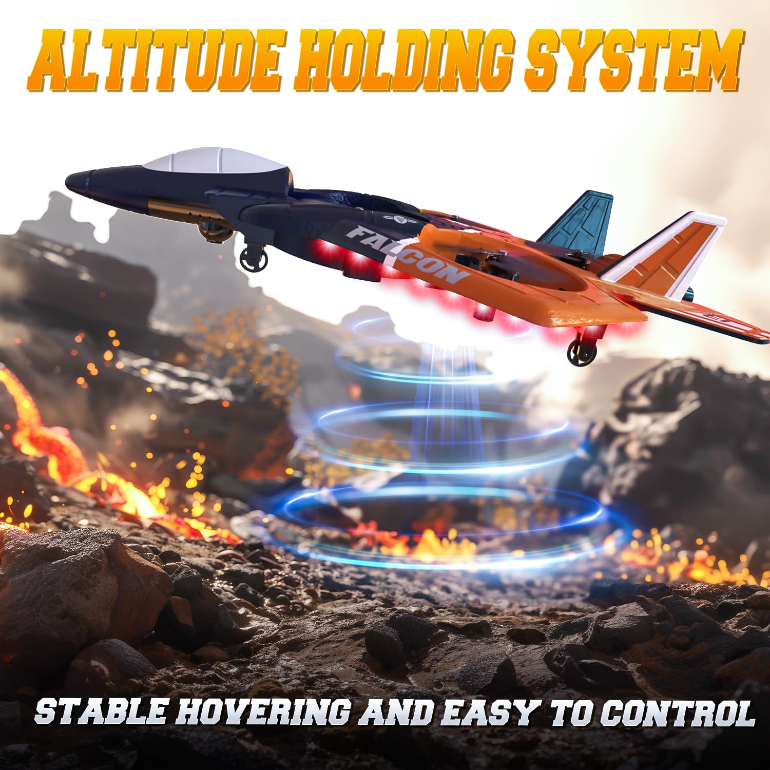 BEZGAR RC Airplane low battery warning supports safer landings