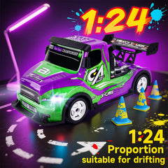 BEZGAR RC car green crash-resistant ABS shell.