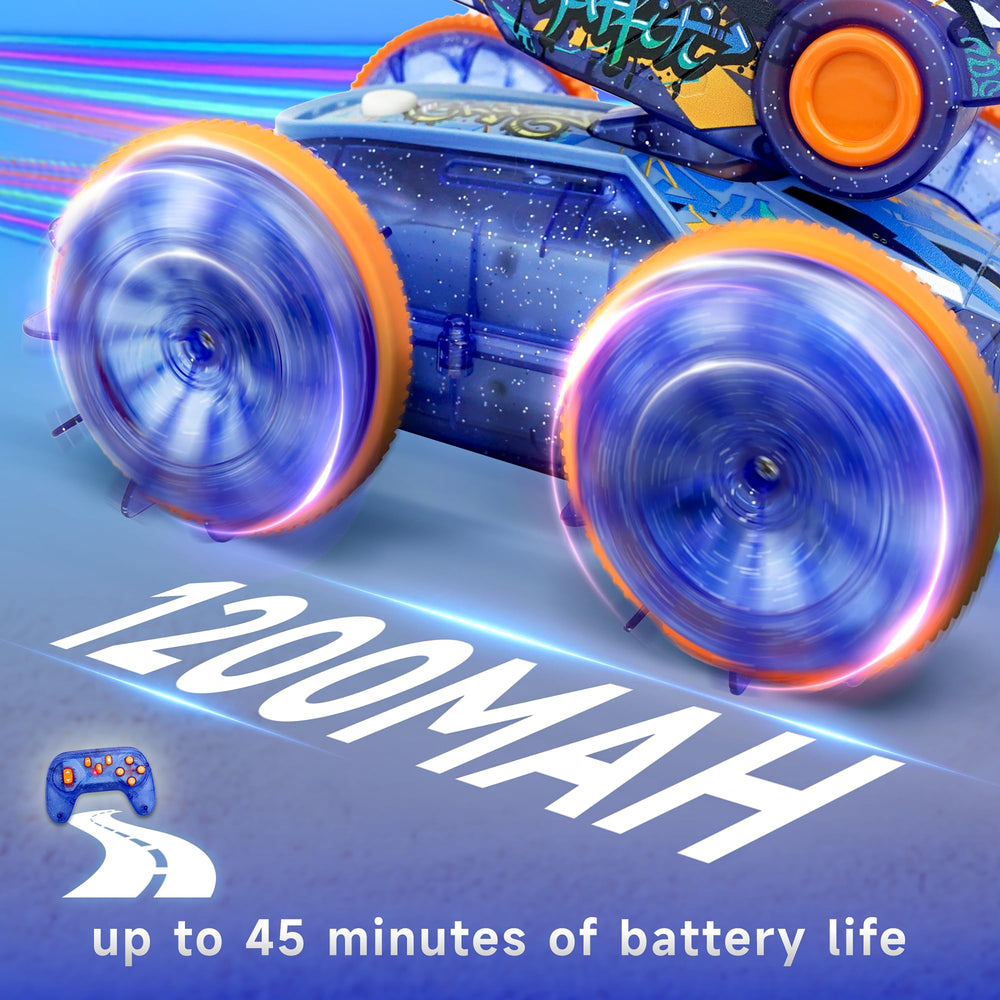 BEZGAR RC car with blue water gun for interactive play.