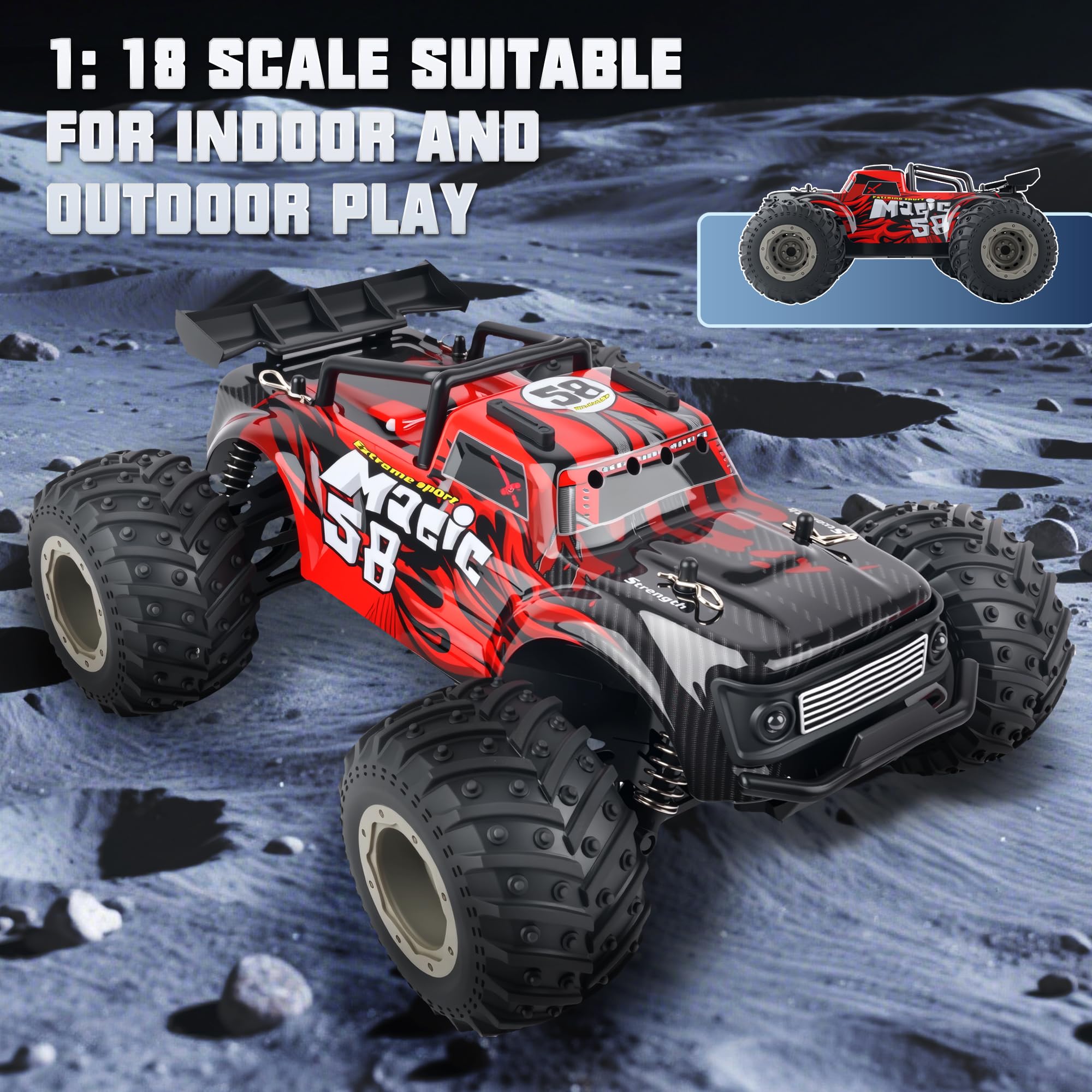 BEZGAR RC monster truck makes a great gift for active boys.