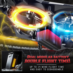 BEZGAR RC Plane extended flight time with dual batteries for longer sessions