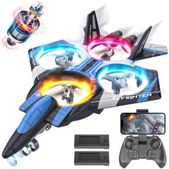BEZGAR RC Plane with blue LEDs for high visibility during kid-friendly flights