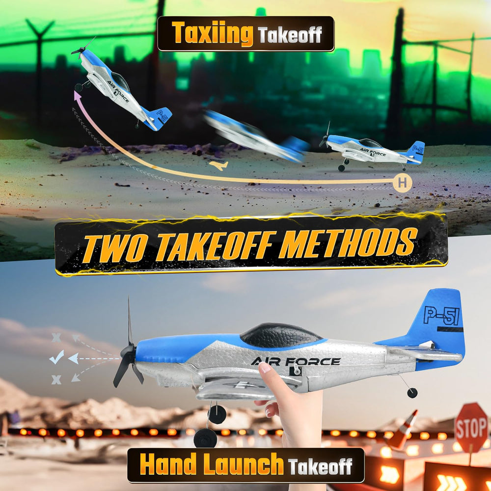 BEZGAR RC Plane hand-throw launch demonstration for quick start
