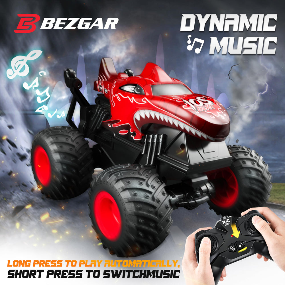 Bezgar LED modes light up the track during play sessions.
