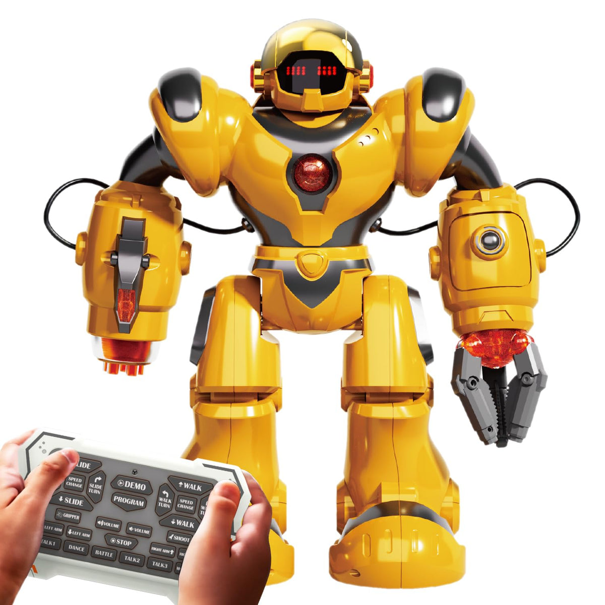 BEZGAR robot toy dancing with RC control for interactive play.
