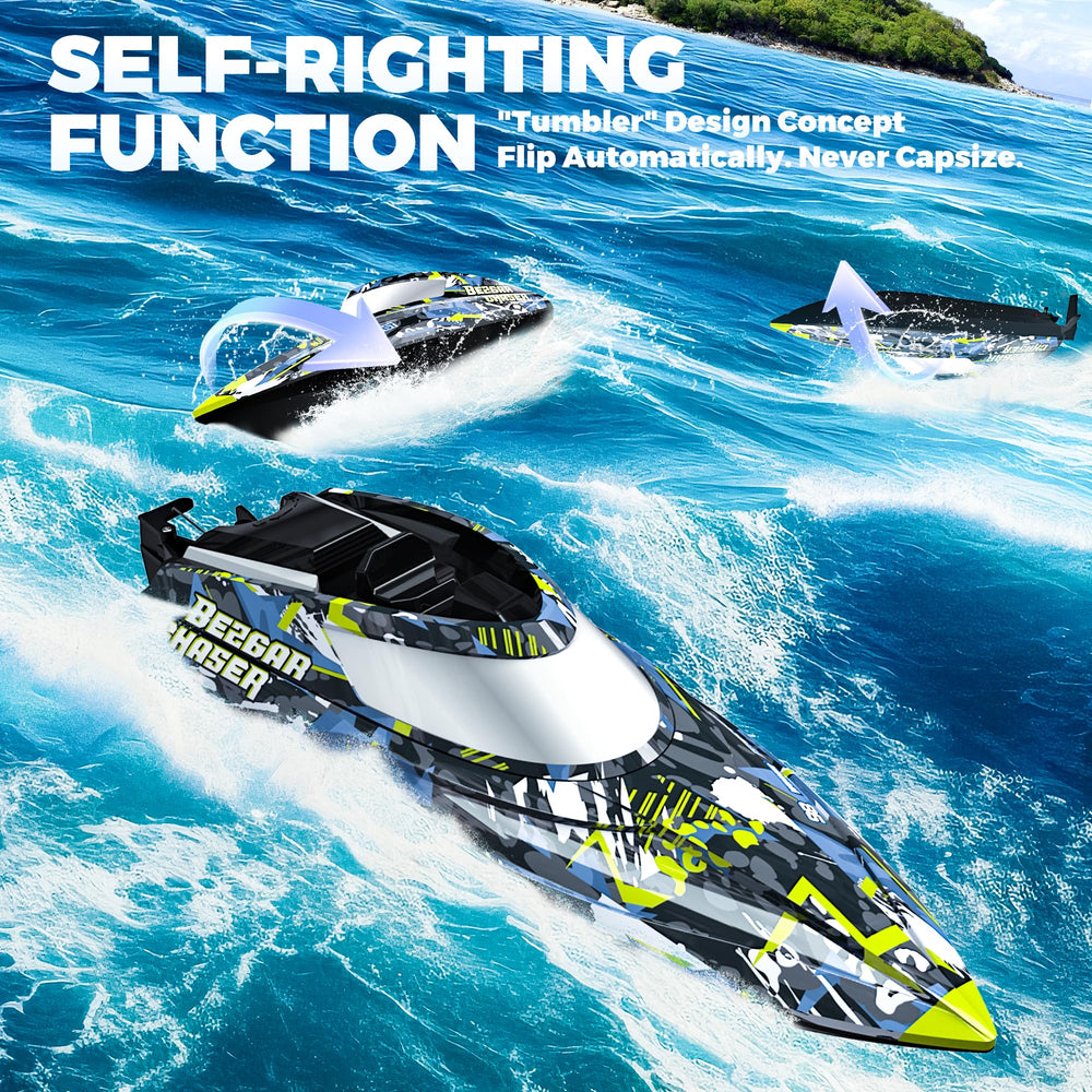 BEZGAR TX123 side view RC boat for agile turns and control