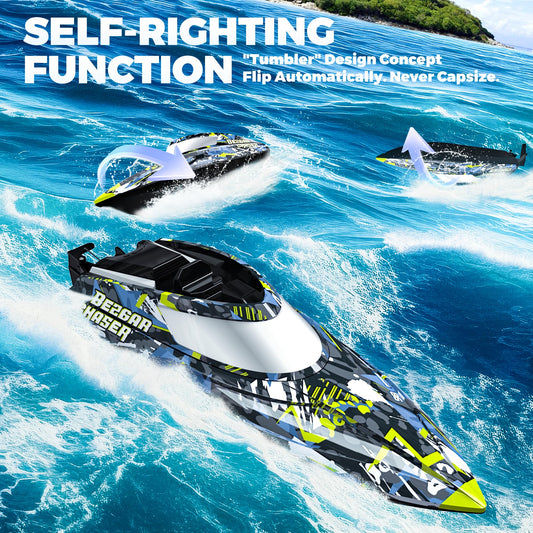 BEZGAR TX123 side view RC boat for agile turns and control