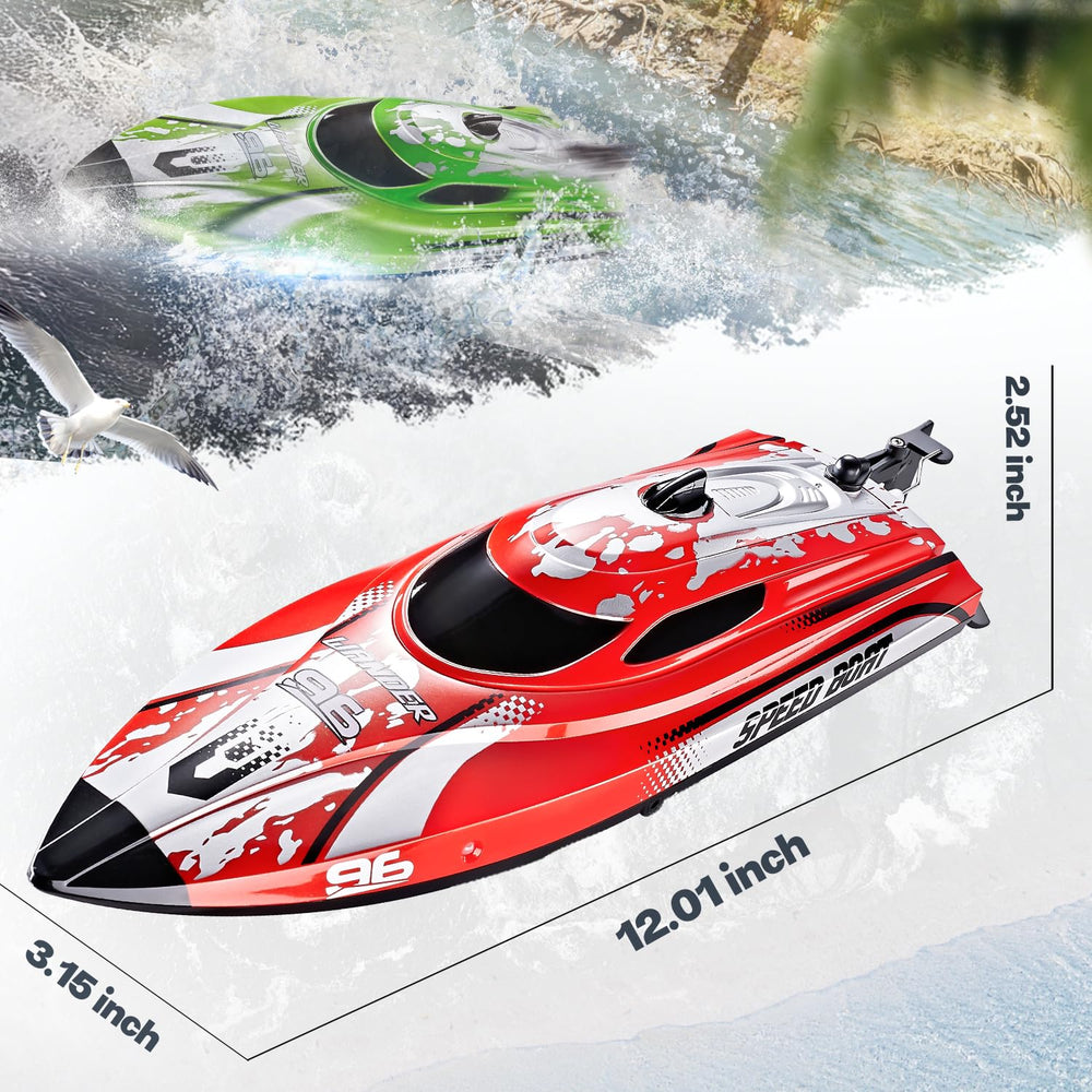 BEZGAR TX126 RC Boat with 2-4GHz radio and 8-shape mode for versatile control.