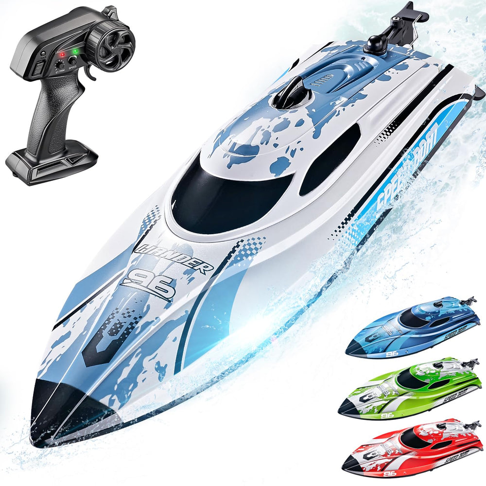 BEZGAR TX126 white RC boat exterior ready for lake or pool fun