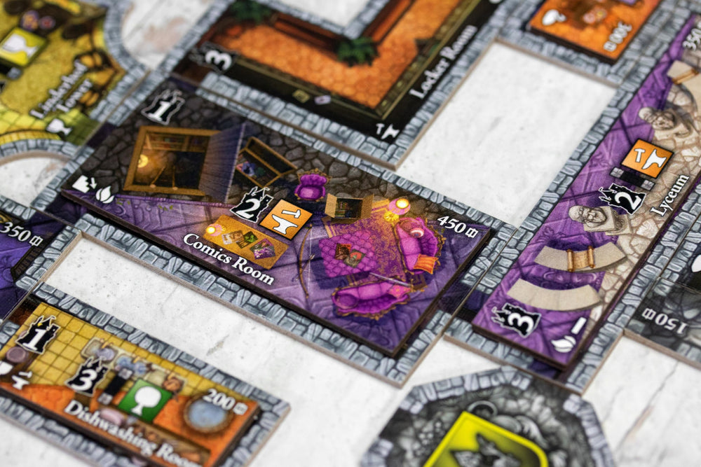 Bezier Games Castles of Mad King Ludwig 5th Player expansion enables larger games.